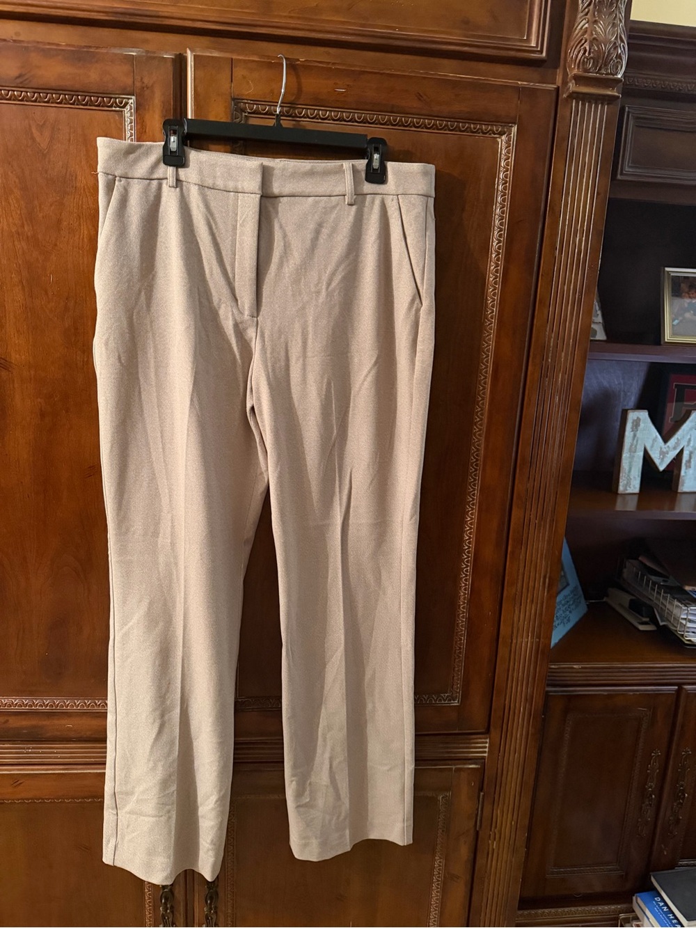 Express women’s Classic Dress Pants in Light Beige